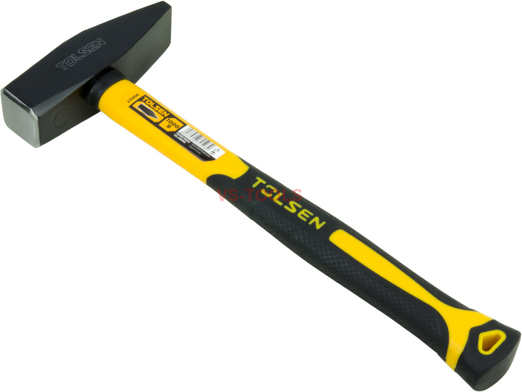 1kg 40oz Machinist Carbon Steel Hammer Fiberglass Rubber